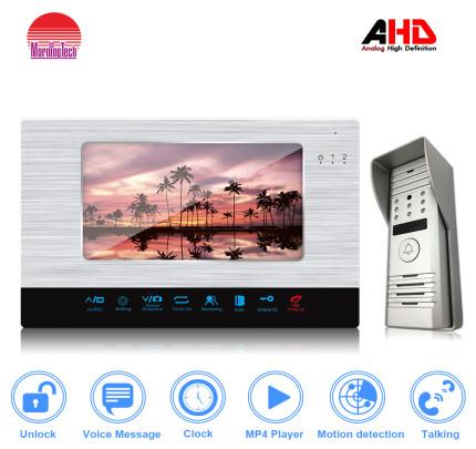 Buy cheap Promotion 4 Wired video door phone Support Max.32G SD Card for video recording Intercom from wholesalers