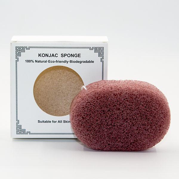 Buy cheap Colorful Sakura Freeze Drying Oval Cosmetic Sponge Red Clay Konjac Sponge from wholesalers