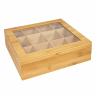 Buy cheap 12 Compartment Bamboo Tea Bag Box , Wooden Tea Chest For Home / Office from wholesalers