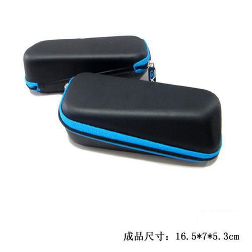 PU Leather Oblique zipper EVA Portable Glasses Case Multicolor Skeletal for