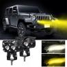 Buy cheap 60W Motorcycle Driving Light Amber White Motorcycle Projector Light For Night Driving from wholesalers