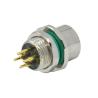 Buy cheap IP68 Female M12 Panel Mount Receptacle Rear Lock Metal Waterproof Adapter Connectors from wholesalers