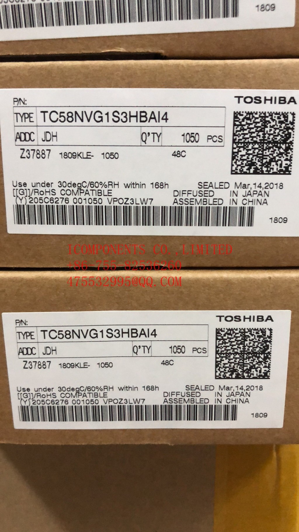 TC58NVG1S3HTAI0 I Temp in stock TC58BVG1S3HTA00 KIOXIA NAND Flash Parallel 3.3V 2G-bit 256M x 8 48-Pin TSOP-I
