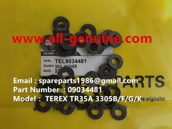 Buy cheap 09034481 SEAL WASHER TEREX NHL SANY TR35A 3303 3305 3307 TR50 TR60 TR100 NTE240 NTE260 MT3600 MT3700 MT4400AC from wholesalers