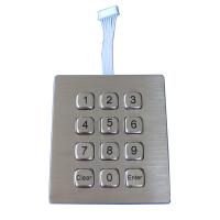 Buy cheap 12 keys dot matrix Dynamic  IP67 waterproof outdoor metal keypad for industrial phone product