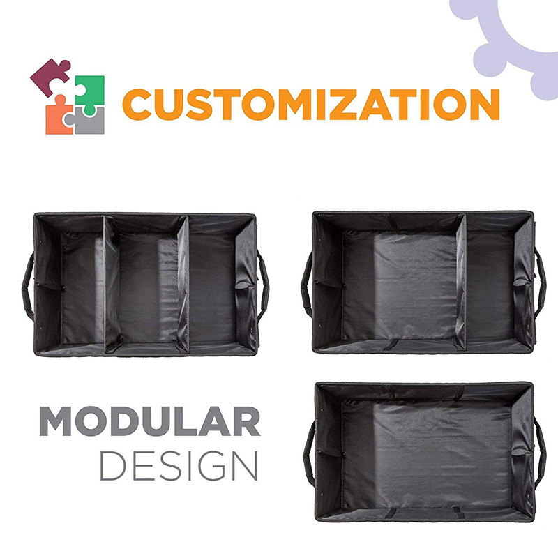 Premium Foldable SUV Storage Organizers Velcro Closure Type With Lid