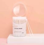 Eco Friendly Cotton Ball Roll Baby Cleaning Paper Stick Cotton Swabs 75mm