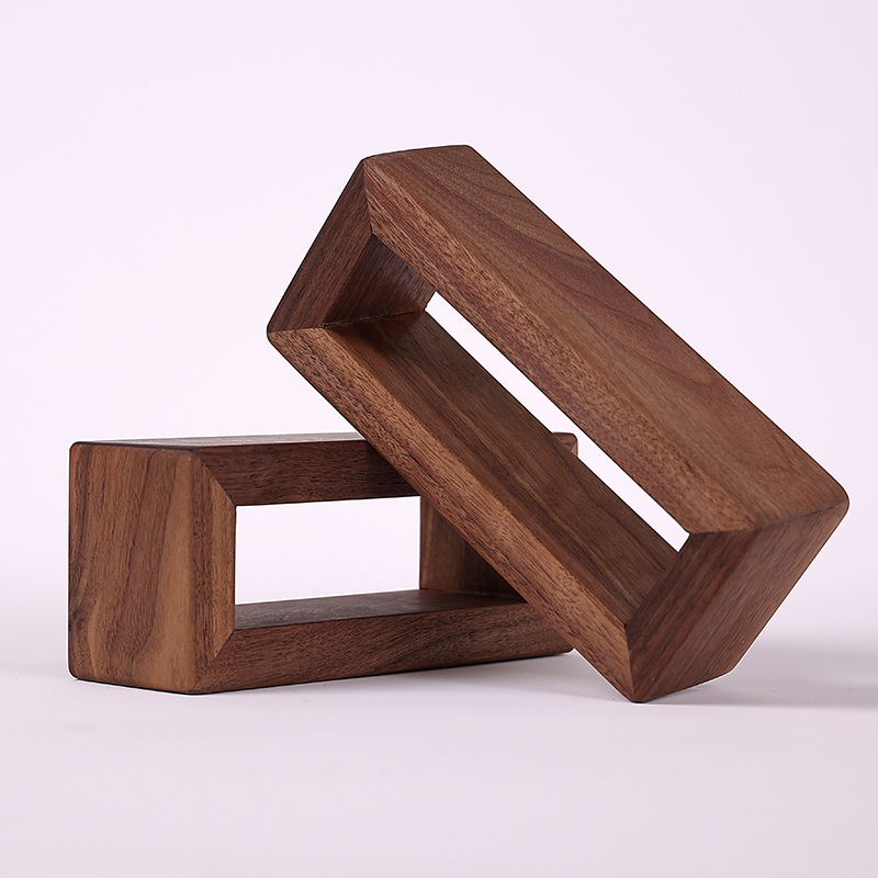 walnut Laptop Monitor Stand Riser - Wooden Desktop Shelf for Computer Laptop Printer TV Cellphone Stand