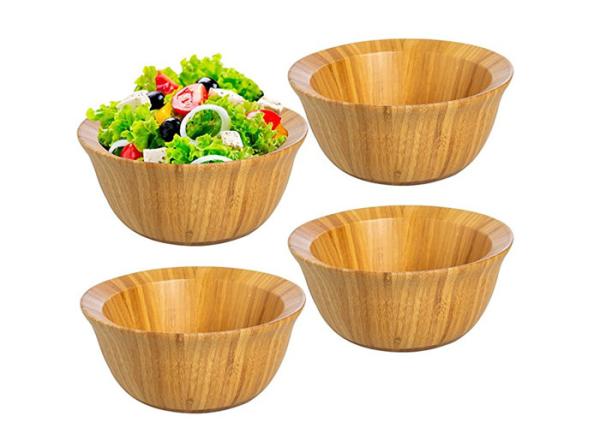 Buy cheap Set of Four FDA Approval Large Organic Bamboo Salad Set Wholesale from wholesalers