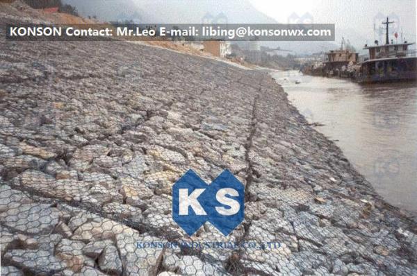 Buy cheap Zinc Coated Stainless Steel Wire Gabion Baskets / Gabion Cages / Gabion Fence from wholesalers