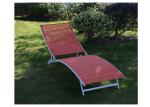 Customized Textilene Reclining Lounger Outdoor Swimming Pool Furniture