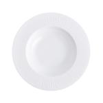 White Catering Coupe Ceramic Plates Porcelain Set Classic 10.5 Inch Restaurant