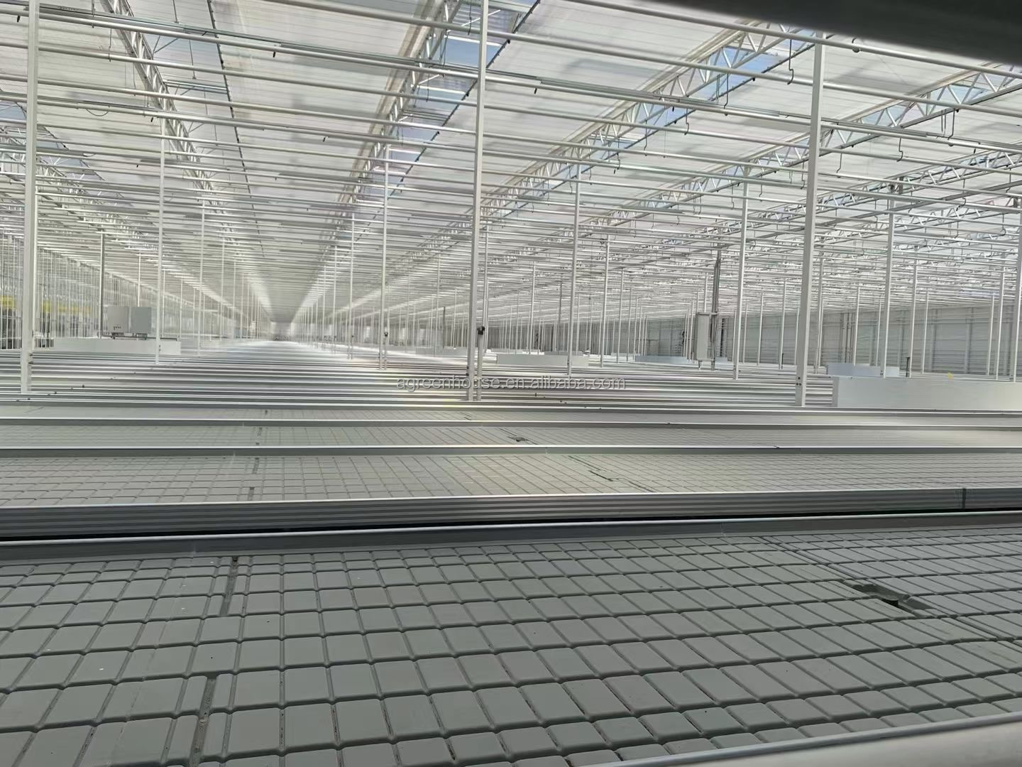 Ebb And Flow Vertical Grow Flood Table Film Greenhouse Rolling Benches