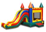 Arch Inflatable Bounce House Ball Pit Combo , Outdoor Games Wet Dry Bounce House