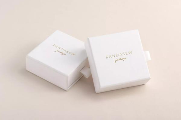 Buy cheap PandaSew Bracelet Jewelry Packaging Box Deboss Cardboard Paper from wholesalers