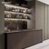 Buy cheap Villa Melamine Grey Luxury Large Solid Wood Modern Kitchen Cupboard Pantry Cabinet Set from wholesalers