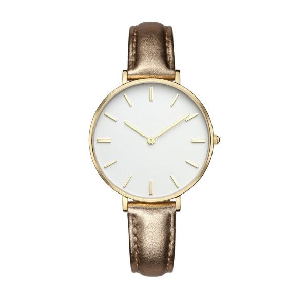 Buy cheap Professional 3 ATM Water Resistant Wrist Watch Ladies Rose Gold Watch With Leather Strap from wholesalers