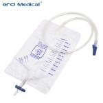 Disposable Medical Surgical 2000ml Urine Drainage Bag with Push/pull Valve