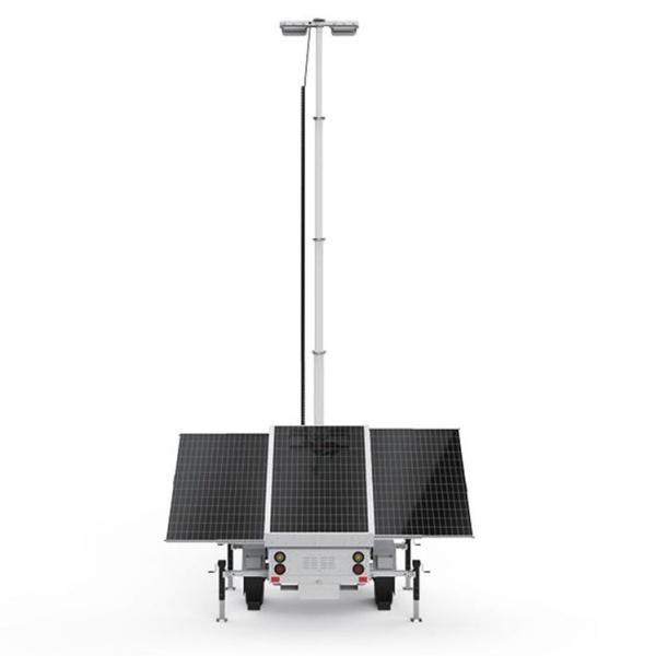 Buy cheap 3*420W Solar Panel Monocrystalline Silicon Solar Light Trailer For Outdoor Parking Lot Lighting from wholesalers
