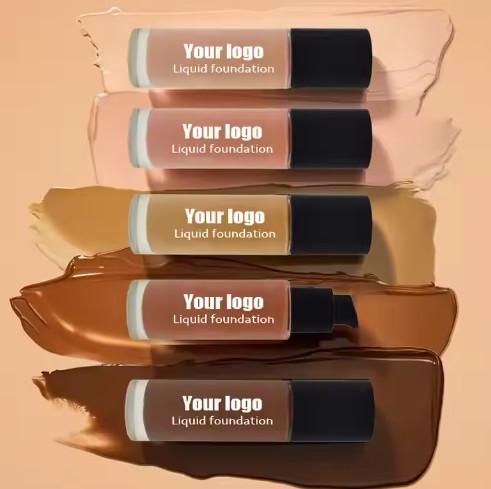 Buy cheap Wholesale Natural Mineral Face Cream Liquid Foundation Waterproof Sunscreen Full Coverage Concealer Light Fair Skin Tones Female from wholesalers