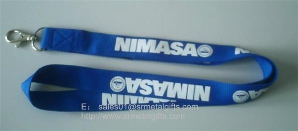 Buy cheap Cheap promotional logo print neck ribbon lanyards, simple printed polyester straps, from wholesalers