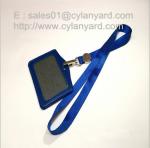 Luxury nylon lanyard with metal coin decoration, metal coin lanyards