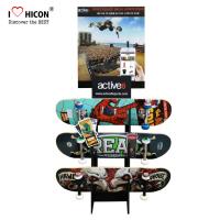 Buy cheap Custom Logo Wooden Display Racks Floor Skateboard Rack Display For Retail Store product