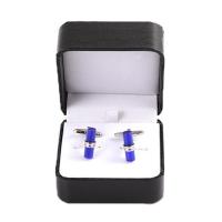 Buy cheap Custom Logo Cufflink Gift Box Promotional PU Leather Black Make TPB-018 product
