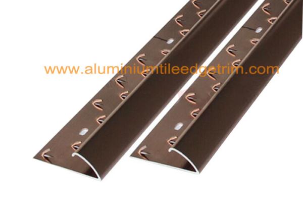 Buy cheap Single Sided Metal Carpet Gripper Strips Chrome Carpet Door Bars Matt Anodised from wholesalers