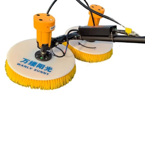 Buy cheap Electric Solar Panel Cleaning Brush with Double-Head Rotation and 7.5m Telescopic Pole from wholesalers