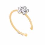 Fashion Crystal Nose Ring Indian Flower Nose Stud Hoop Septum Clicker Piercing