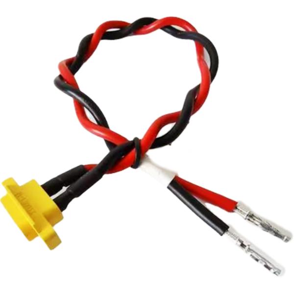 Buy cheap Custom Rechargeable Battery Wire Harness Black Battery Cable Wire With Battery Adapter from wholesalers