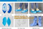 THICK DISPOSABLE,DUST-PROOF,CPE COATED,SMS BOOT COVER,NON WOVEN SHOE COVER,heavy