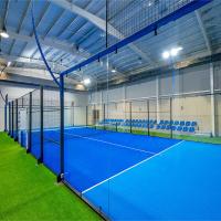 Buy cheap Professional Padel Court Turf Customized Black Green Paddle Tennis Court Glass product