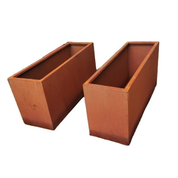 Buy cheap Vertical type plant metal flower pots for outdoors garden from wholesalers