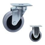 125mm TPR Ball Bearing Furniture Casters , 220lbs Capacity Medium Duty Caster
