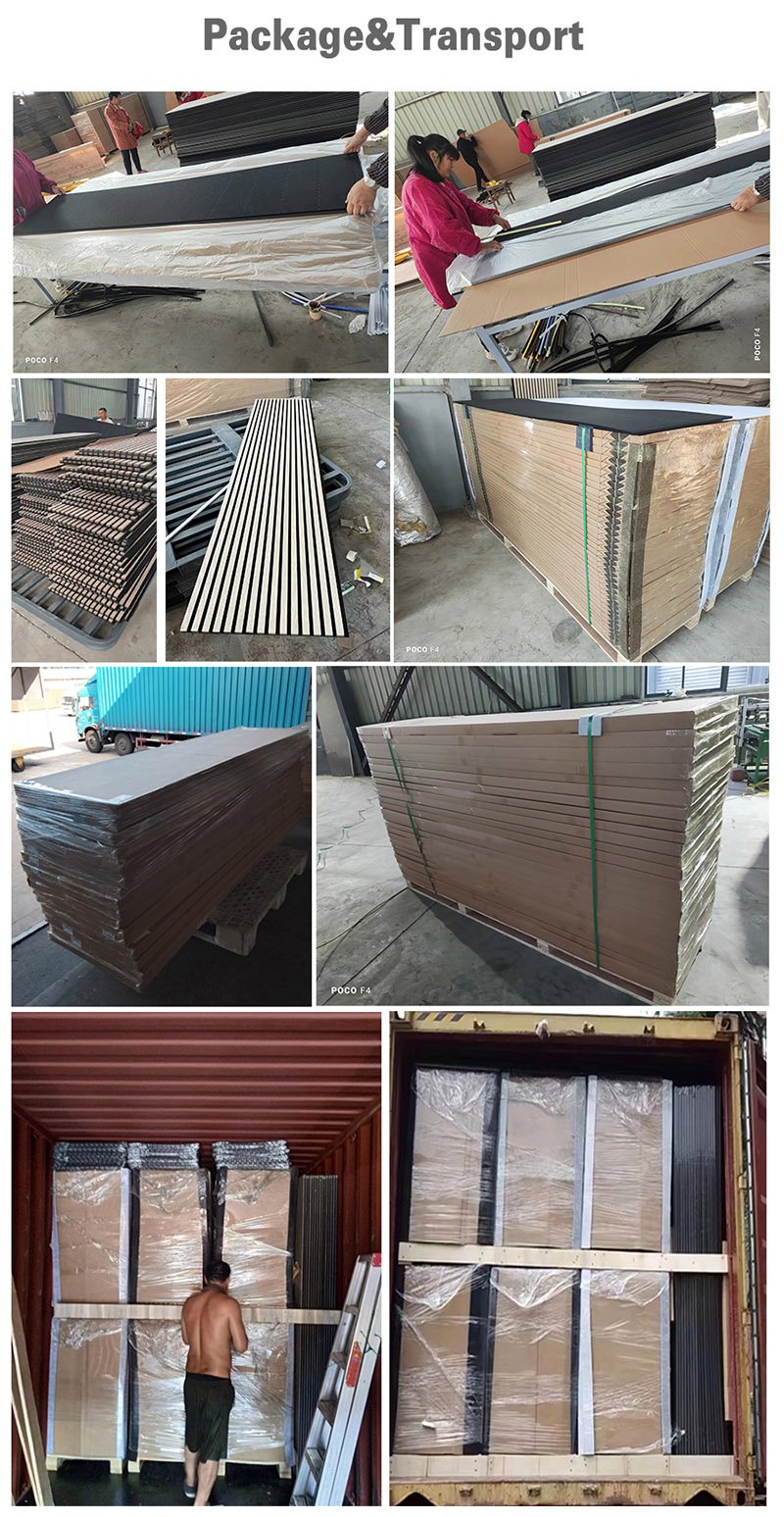 Best price Eco-Friendly Wood Wall Akustik Platten acupanel wood wall for studio equipment wall panels
