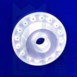 High Temperature Corrosion Resistant Semiconductor Special Quartz Frosted Flange