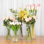 European Style Living Room Hotel Glass Flower Vase Home Decor Glass Vase
