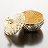 Buy cheap 5 Ounces Mini Clear Glass Storage Jar Gold Plated Machine Pressed For Cube Sugar from wholesalers