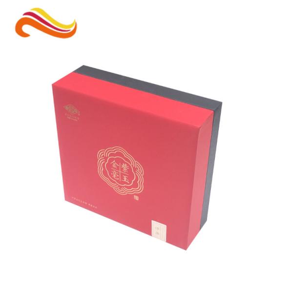 Buy cheap Red PP Paper Printed Divided Packaging Boxes Lid and Base Expensive Gift Boxes from wholesalers