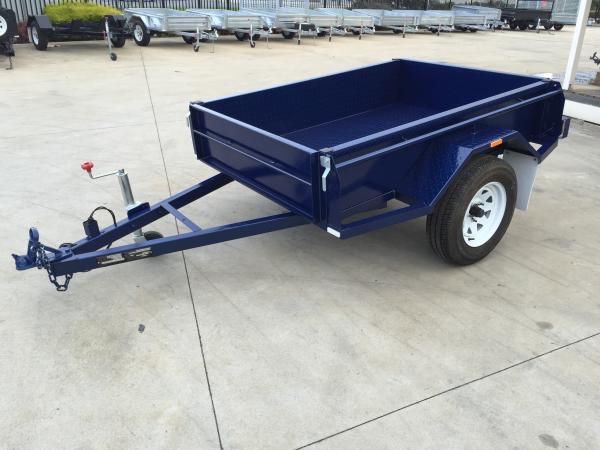 Buy cheap Undercoated 750KG 7x4 Single Axle Painted Trailer Lockable Plunger Coupling from wholesalers