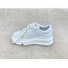 Buy cheap Women white sneakers with thick soled and breathable mesh upper genuine leather from wholesalers