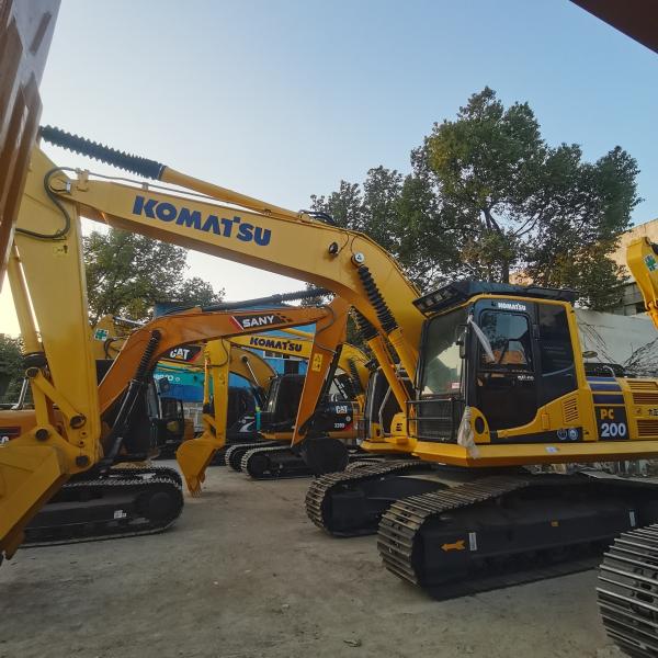 Second Hand 20 Ton Hydraulic Crawler Excavator Komatsu PC200 PC220 Used Digger