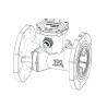 Buy cheap DN50 Cast Iron / CI Bi - Directional Ultrasonic Water Meter For Instantaneous Flow from wholesalers