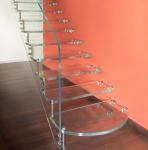 Ultra Clear Tempered Laminated Glass For Stairs High Strength ISO 12543