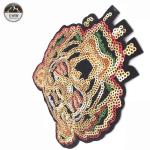 New Arrival Popular Style Sequined Tiger Patches Factory Direct Selling Good