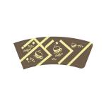 Recycled Paper Cup Fan Custom Ecofriendly Single PE For Hot Drink