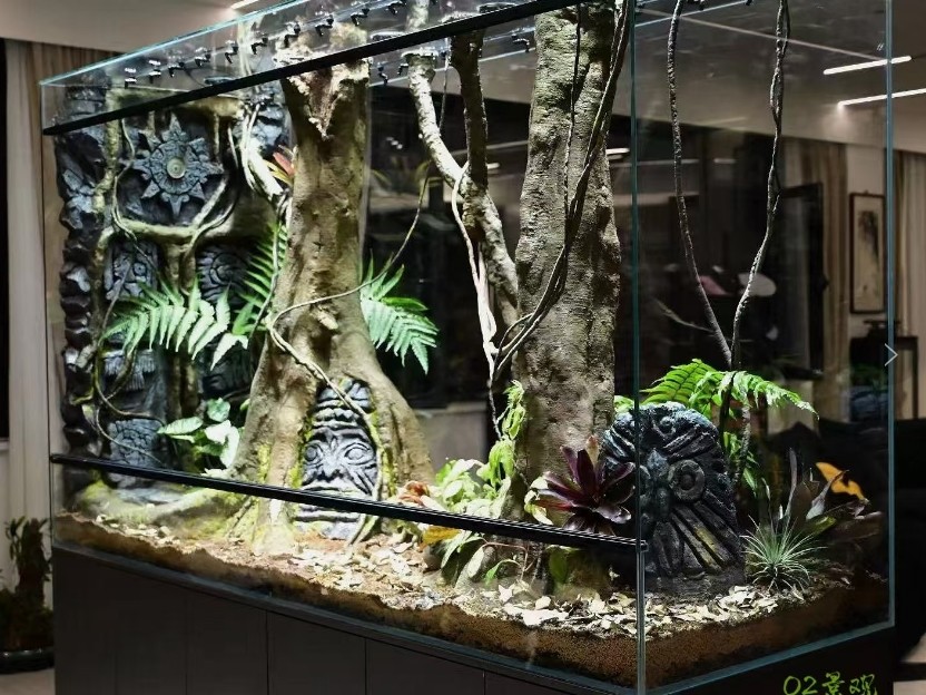 Decorative Terrarium Tree Stump Customized Flame Resistance With Rocks