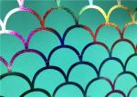 Foil Hologram Double Knitted Printed Nylon Fabric For Leotard Garments